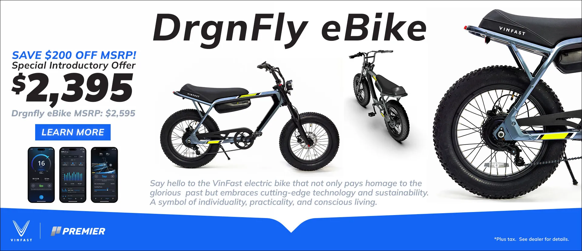 Save $200 off MSRP on the DrgnFly E Bike